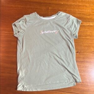 Green Wildflower Graphic Tee